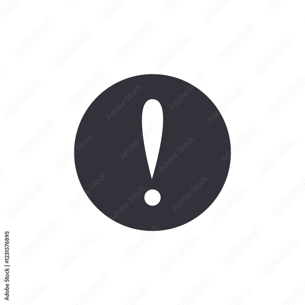 Warning sign solid icons, minimalist vector illustration ,simple transparent graphic element .Isolated on white background