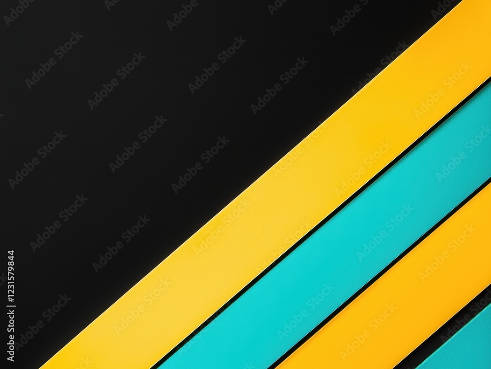 Vibrant intersecting neon lines in yellow and teal, forming sharp angles on a black background, perfect for tech-inspired designs Vibrant intersecting neon lines in yellow and teal, forming sharp angles on a black background, perfect for tech-inspired designs