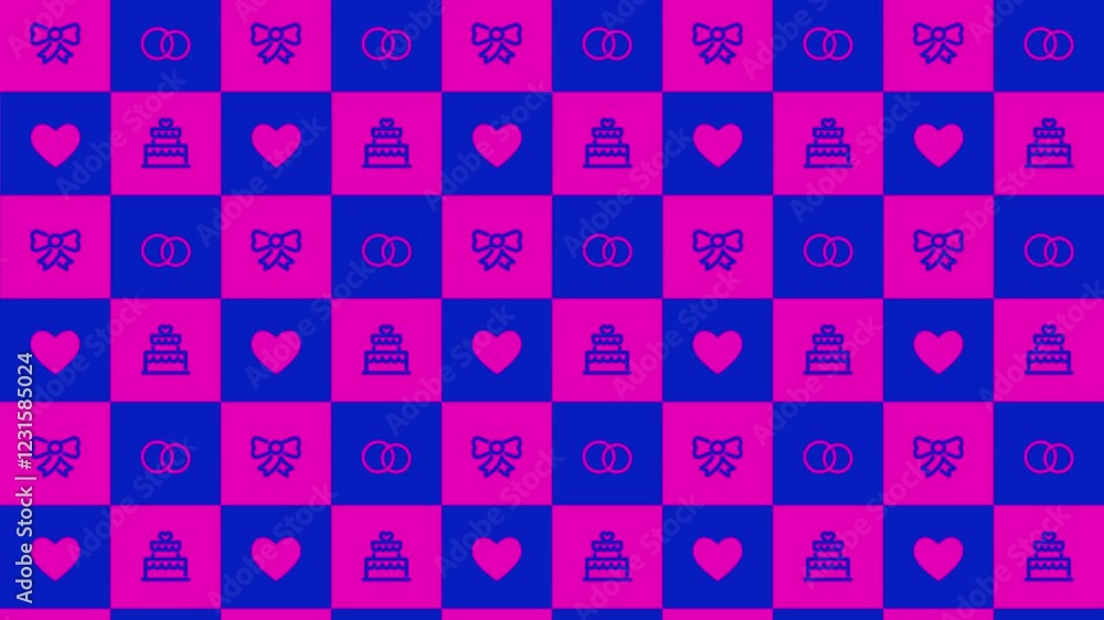 Wedding pattern background animation Wedding pattern background animation