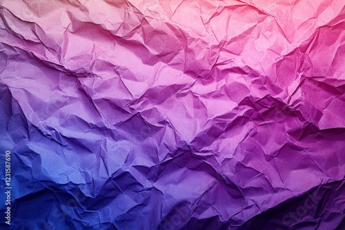 Wallpaper Mural Crumpled Gradient Paper Texture in Pink and Blue  
 Torontodigital.ca