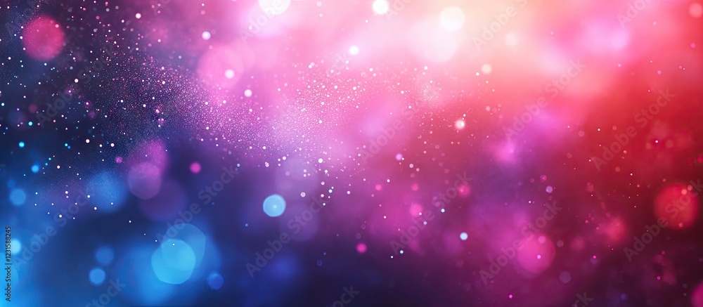 Vibrant gradient bokeh with pink, blue, and purple hues scattered against a dark backdrop creating a magical effect ideal for text overlay. Vibrant gradient bokeh with pink, blue, and purple hues scattered against a dark backdrop creating a magical effect ideal for text overlay.