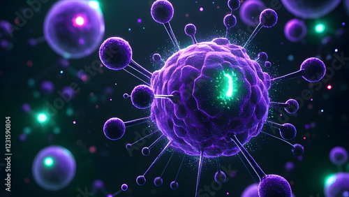 3d rendered illustration of a microscope