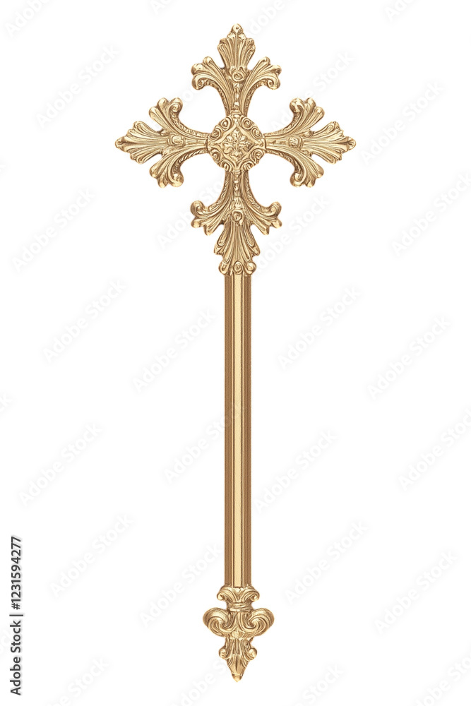 Luxury Gold Cross with Diamonds and Ornate Design Luxury Gold Cross with Diamonds and Ornate Design