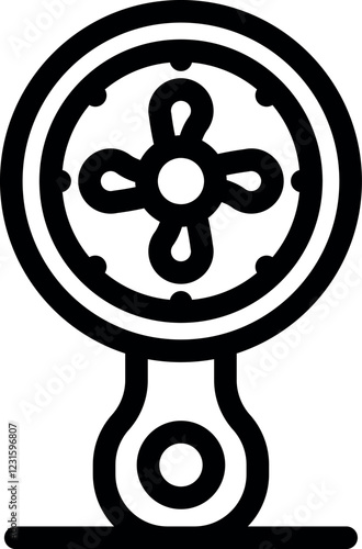 Baby rattle toy featuring rotating fan blades, designed for sensory stimulation and entertainment