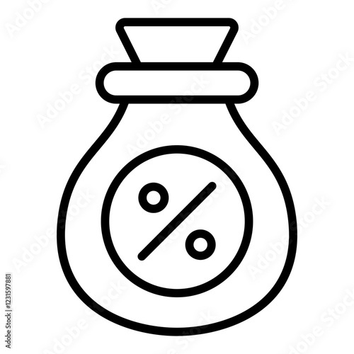 Tax line icon