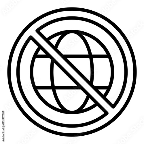 Sanctions line icon