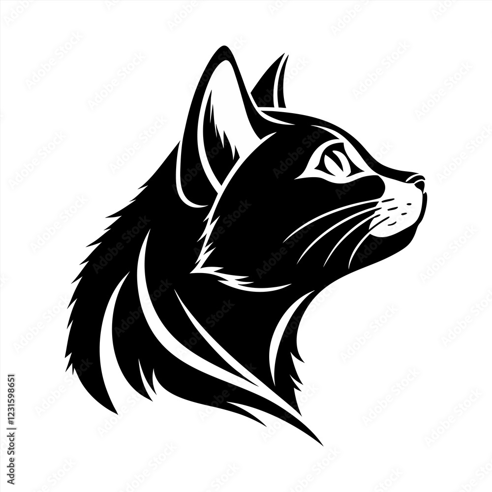 Obraz premium Cat silhouette vector design