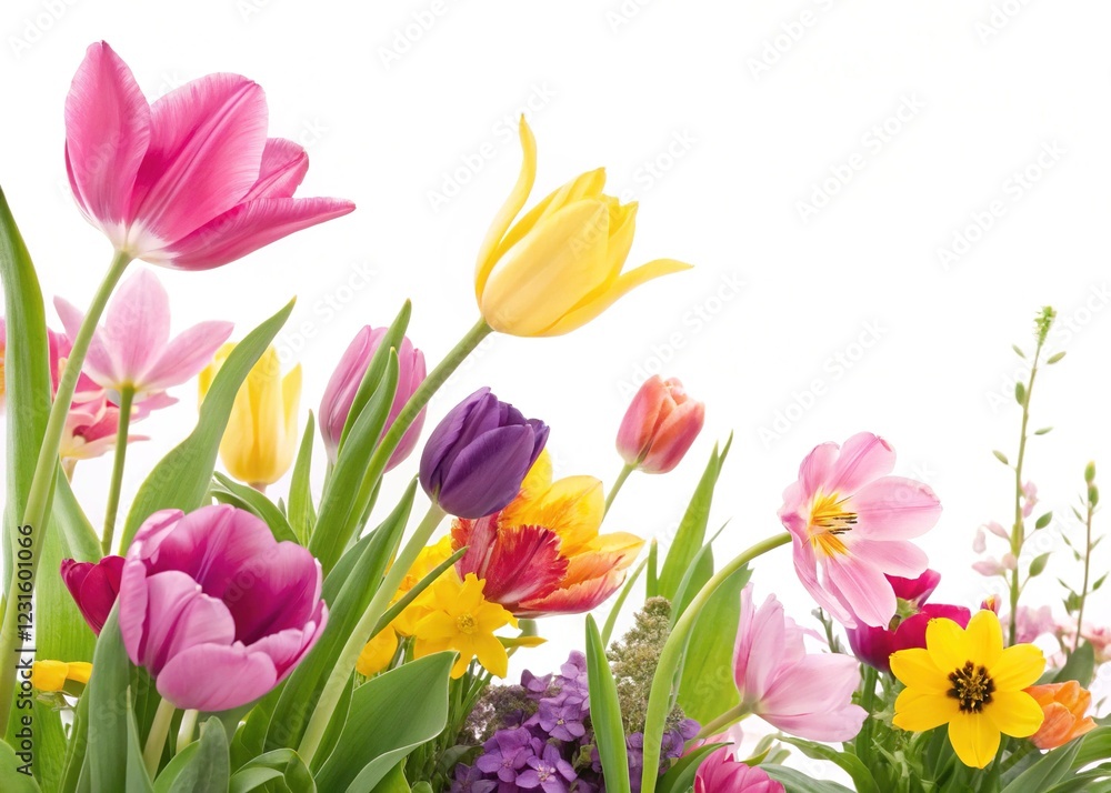 Mother's Day Floral Seamless Background - Spring Blossoms Mother's Day Floral Seamless Background - Spring Blossoms