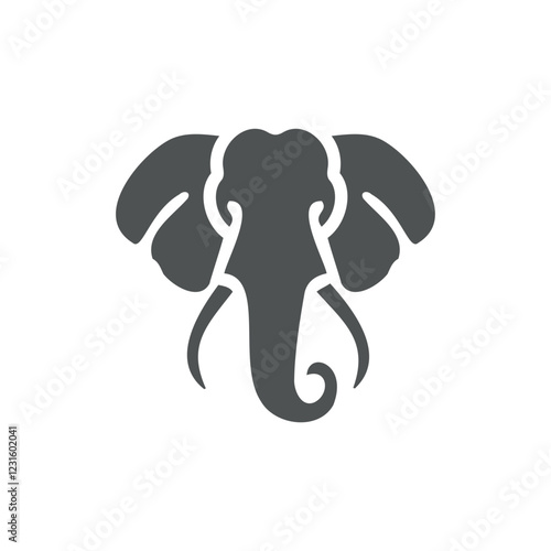 Photography Elephant head vector