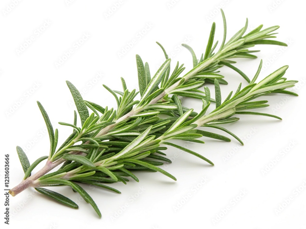 Fototapeta premium Rosemary Educational Stock Photos: Aromatic Herb Learning