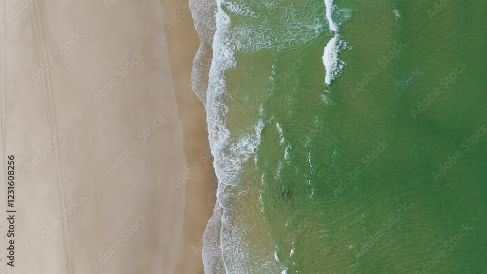 Aerial View of Ocean Waves Aerial View of Ocean Waves
