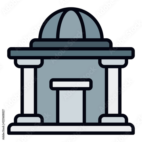 Ministry filled line icon