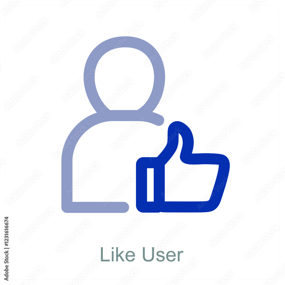 Obraz premium Like User