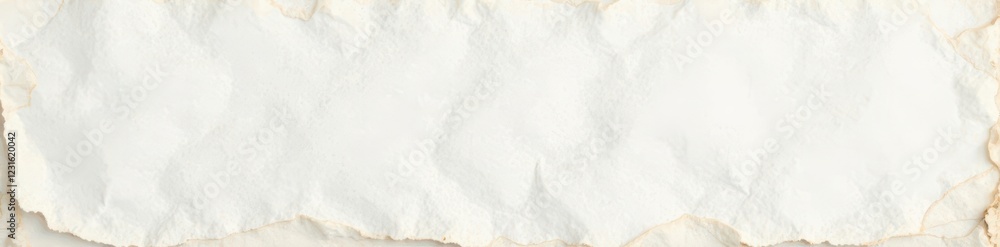 Fototapeta premium Close-up of aged white paper, showing fibers and creases , subtle, abstract