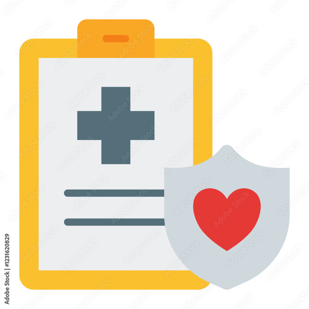 Obraz premium Health Insurance flat icon
