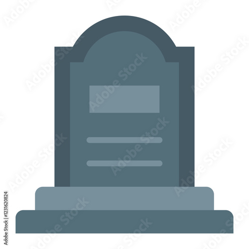 Grave flat icon