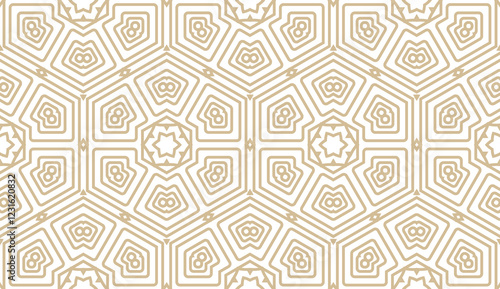 Simple seamless geometric pattern on color background. Vector illustration. Idea for fashion, interior design