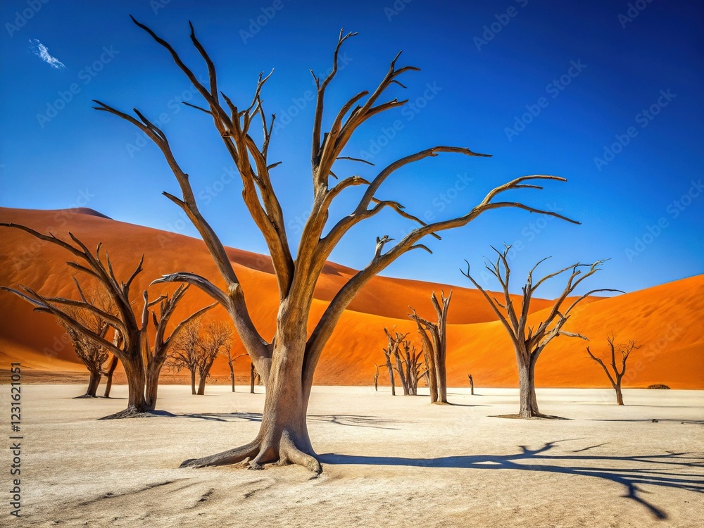Dry Forest in Deadvlei Reserve, Namibia