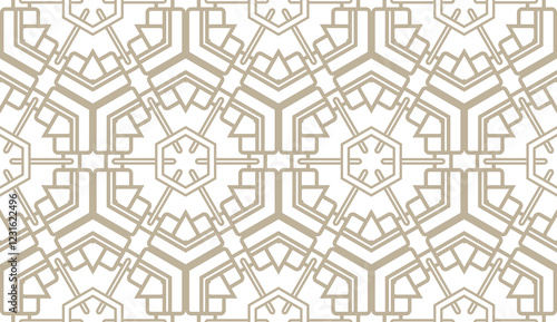 Seamless geometric modern pattern. Vector abstract classical background