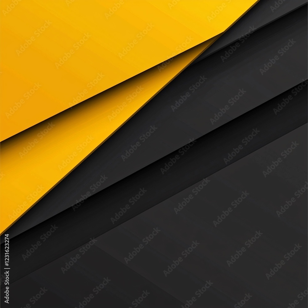 Bold and Clean Design with Vibrant Yellow Surface Layers Bold and Clean Design with Vibrant Yellow Surface Layers