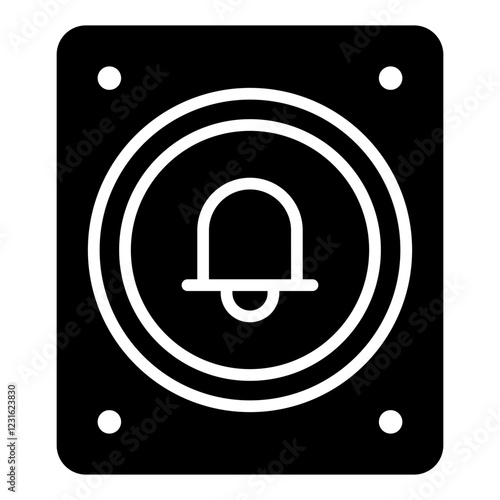 Bell Emergency glyph icon