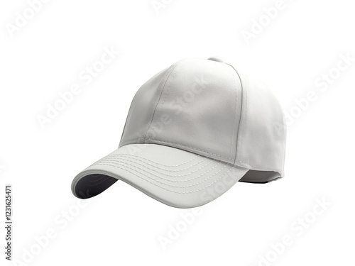White blank baseball cap mockup for branding and advertising.