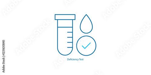 Deficiency Test: Vector Icon for Nutritional Assessment