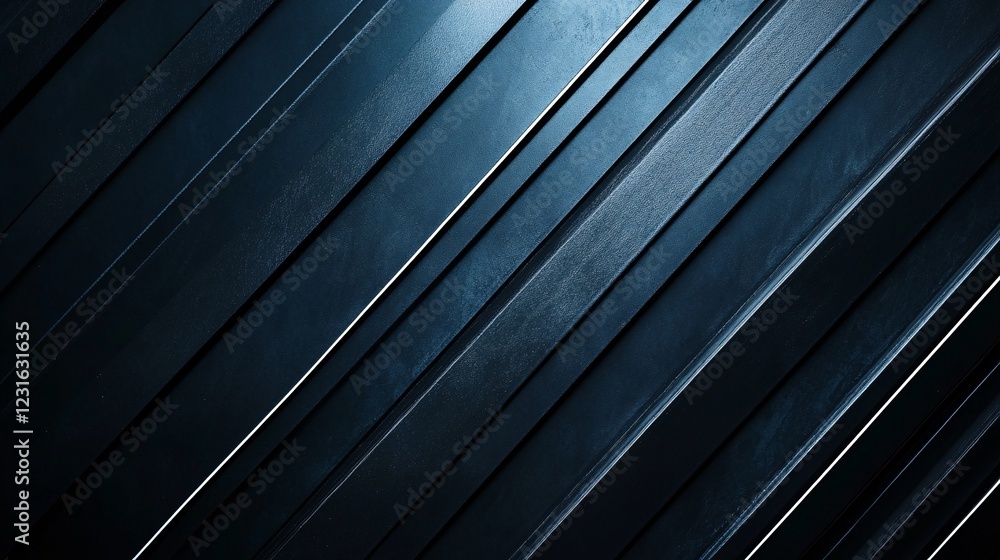 Obraz premium Polished Dark Metal Abstract Background with Dynamic Lines and Texture