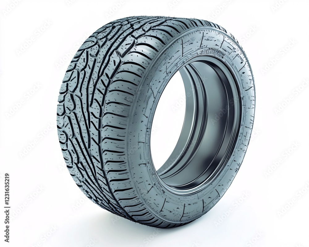 Heart-Shaped Tire in a Straight On View Showcasing Detail and Depth Heart-Shaped Tire in a Straight On View Showcasing Detail and Depth