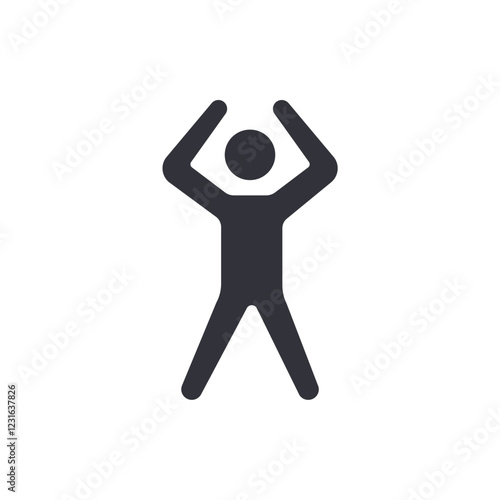 Workout movement solid icons, minimalist vector illustration ,simple transparent graphic element .Isolated on white background