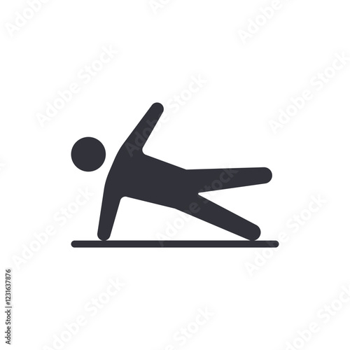 Workout movement solid icons, minimalist vector illustration ,simple transparent graphic element .Isolated on white background