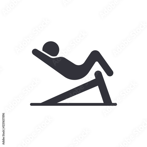 Workout movement solid icons, minimalist vector illustration ,simple transparent graphic element .Isolated on white background