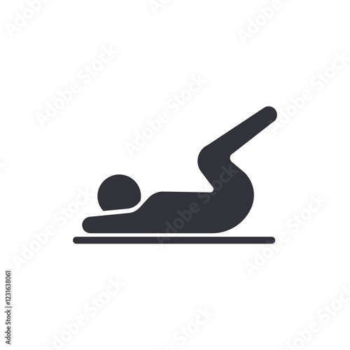 Workout movement solid icons, minimalist vector illustration ,simple transparent graphic element .Isolated on white background