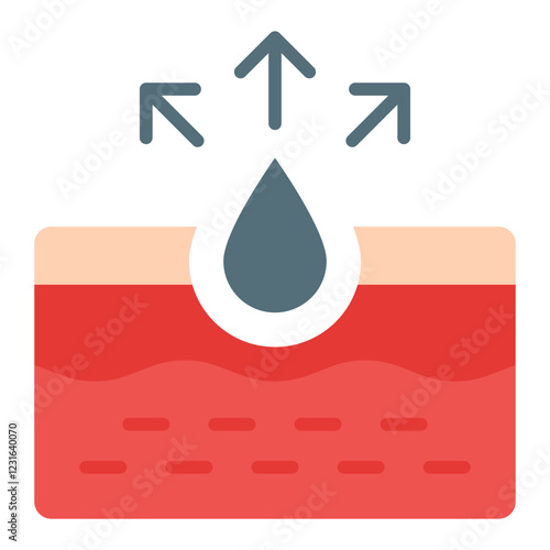 Pores flat icon