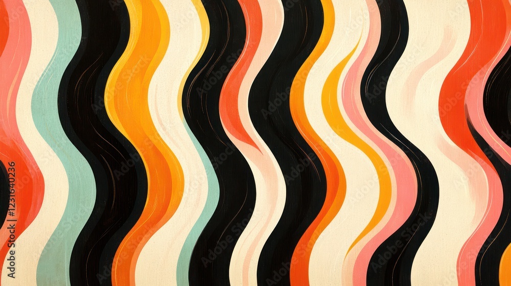Abstract wavy stripes pattern, textured background, design element Abstract wavy stripes pattern, textured background, design element