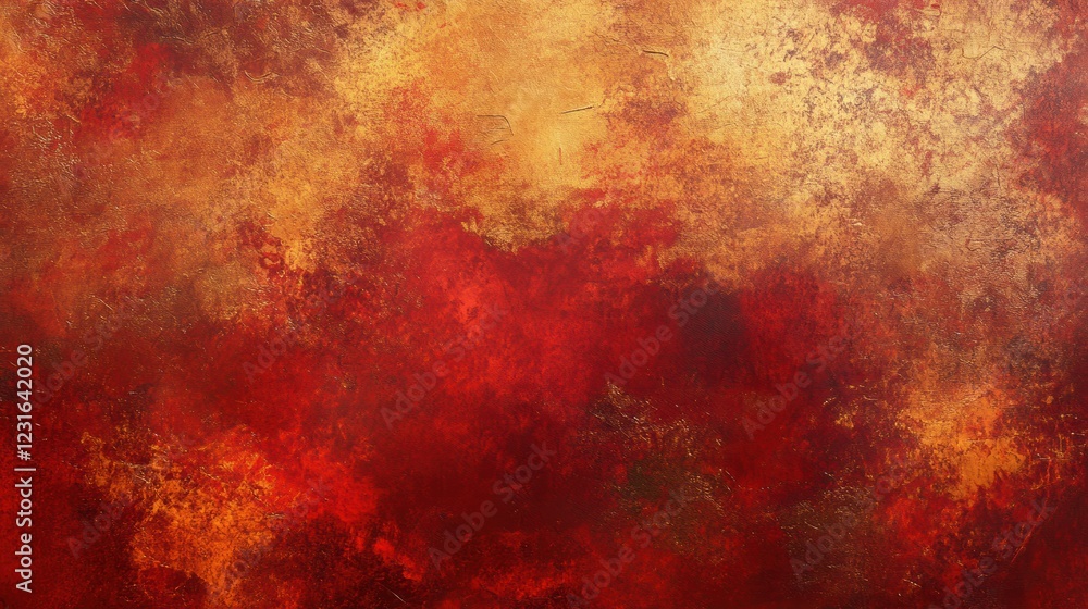 Obraz premium A Fiery Background with Deep Crimson and Glowing