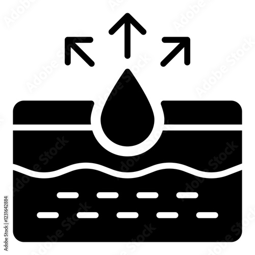 Pores glyph icon