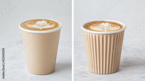 Coffee Break: Two paper cup...