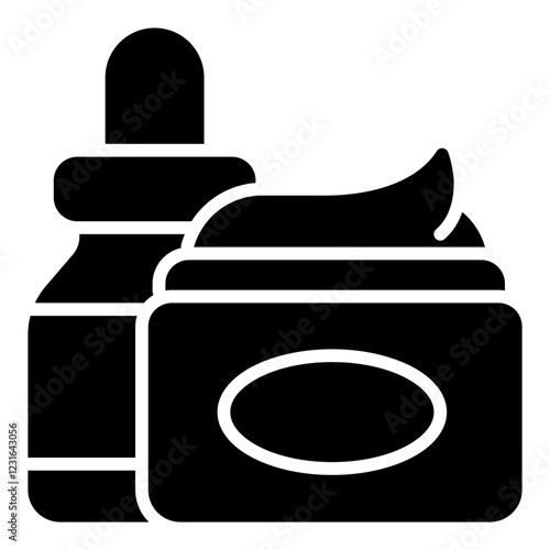 Skincare glyph icon
