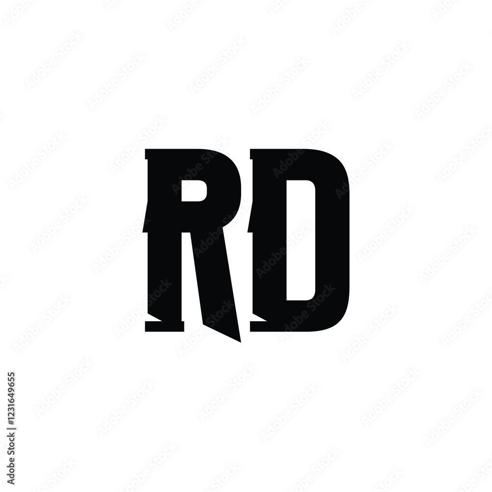 RD monogram logo design letter text name symbol monochrome logotype alphabet character simple logo RD monogram logo design letter text name symbol monochrome logotype alphabet character simple logo