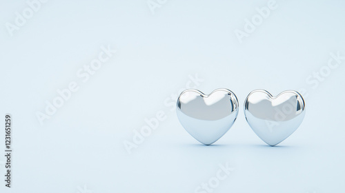 Two Silver Hearts: Two shin...