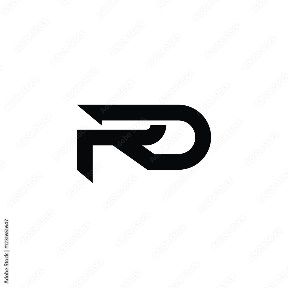 RD monogram logo design letter text name symbol monochrome logotype alphabet character simple logo RD monogram logo design letter text name symbol monochrome logotype alphabet character simple logo