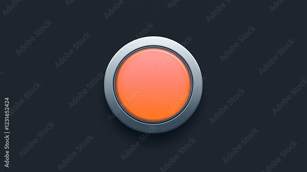 Oval Orange Button Minimalist Design, Circular Composition, Dark Background, UI Element, Button Design UI Design, Minimalist Art Oval Orange Button Minimalist Design, Circular Composition, Dark Background, UI Element, Button Design UI Design, Minimalist Art