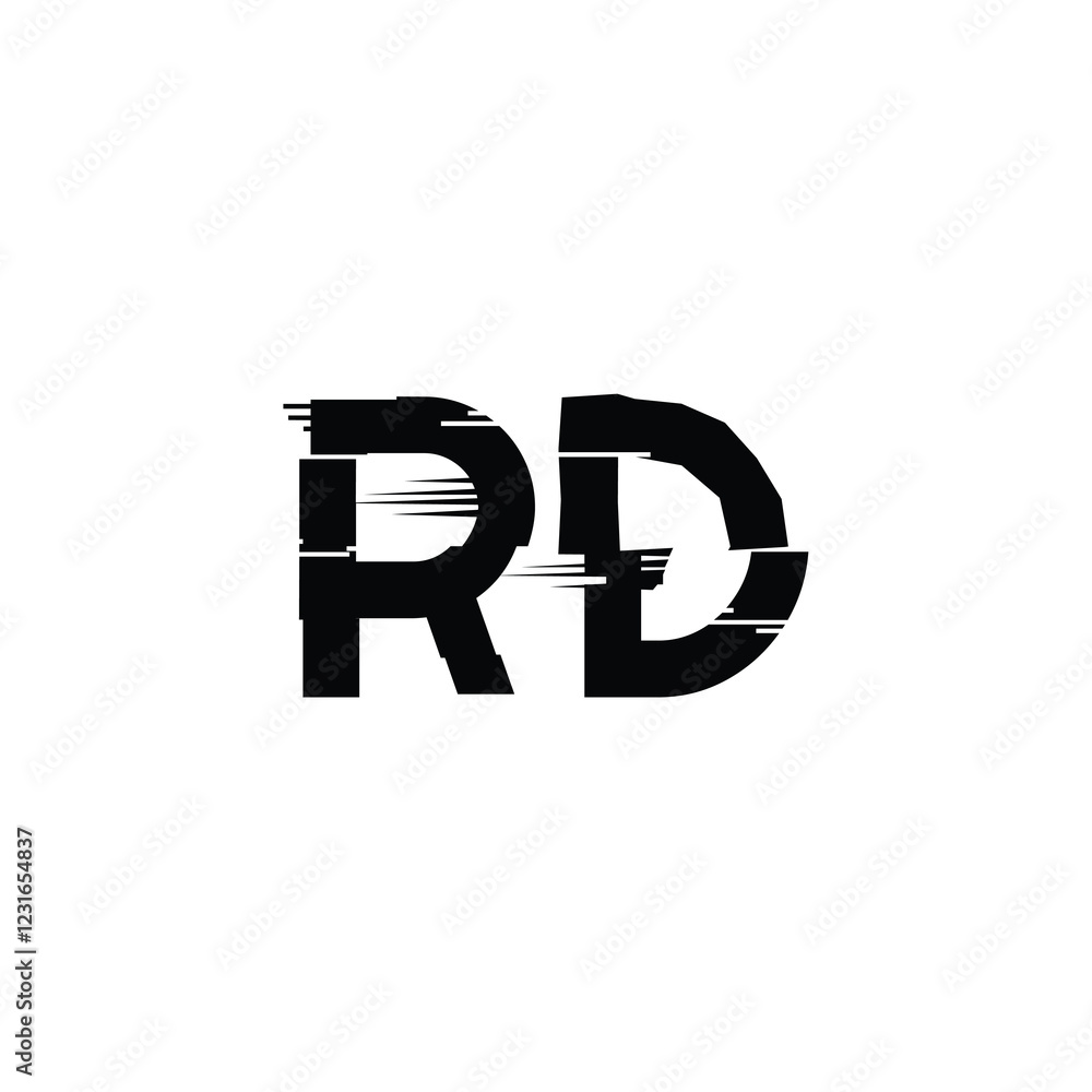 RD monogram logo design letter text name symbol monochrome logotype alphabet character simple logo RD monogram logo design letter text name symbol monochrome logotype alphabet character simple logo