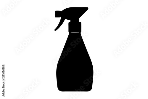 Spray bottle silhouette vector, Spray bottle icon symbol, Clean spray bottle