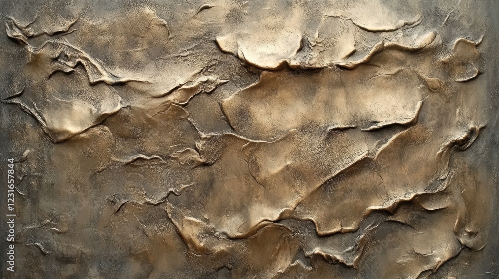 Braun Bronze Color Artistic Plaster Wall Background Braun Bronze Color Artistic Plaster Wall Background