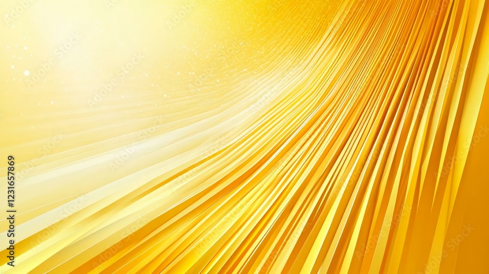 Obraz premium Abstract Yellow Waves with Soft Light Gradient in Modern Design