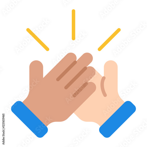 Encouragement flat icon