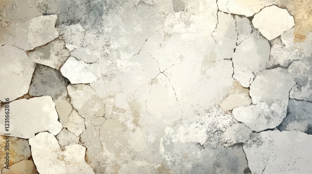 Cracked wall texture, grunge background, distressed surface, design element Cracked wall texture, grunge background, distressed surface, design element