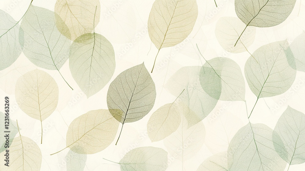 Obraz premium Elegant Skeletons Leaves Nature Texture Botanical Background